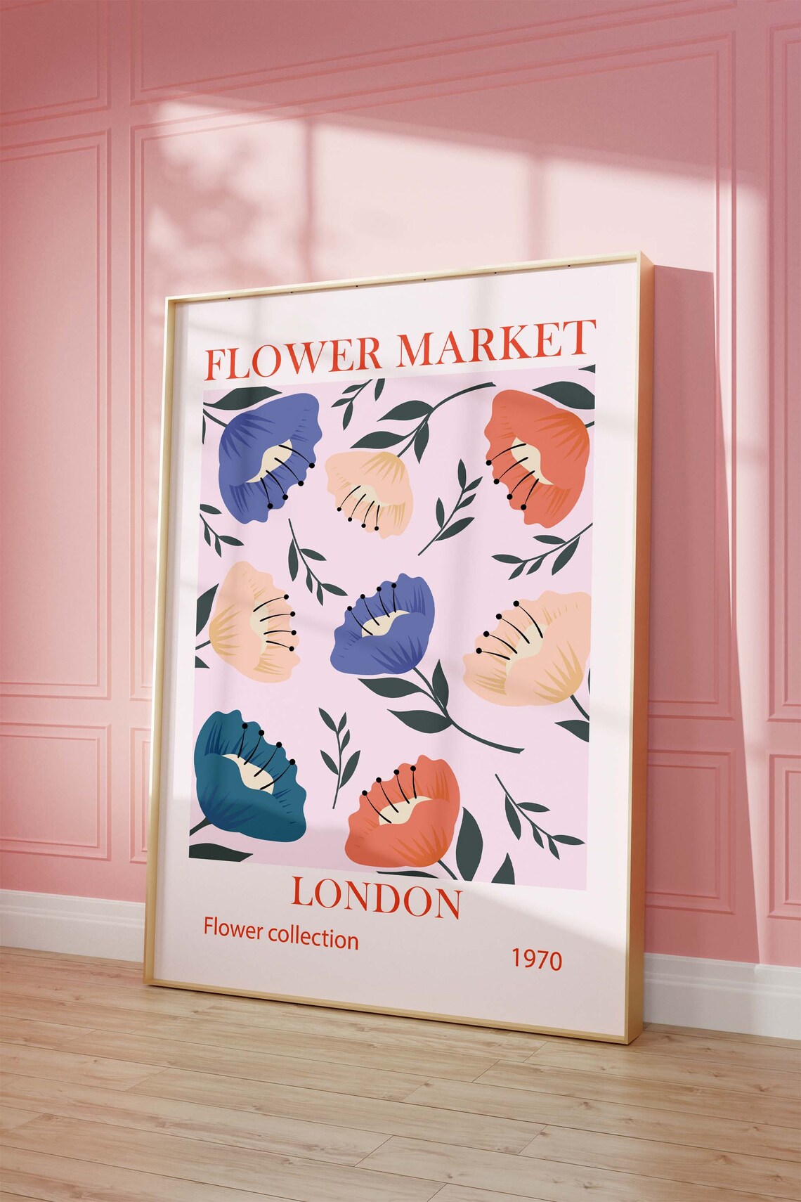 Flower Market Prints Exhibition Posters Botanical Floral Boho Wall Art Poster Decor London
