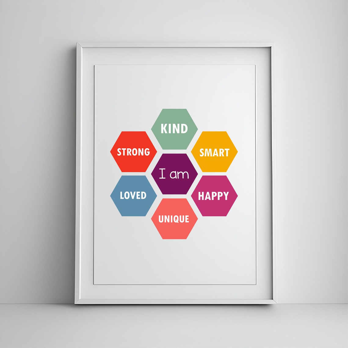 Affirmations For Kids, Nursery Decor Art Print