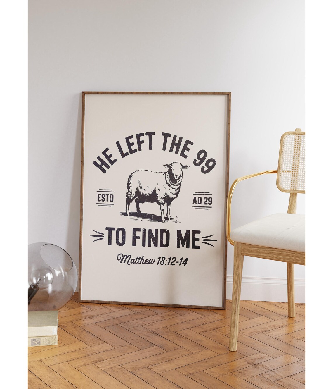 Matthew Bible Verse Christian Scripture Art Print - Image 3