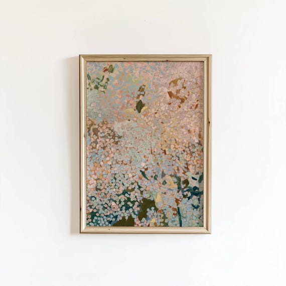 Abstract Contemporary Bright Colors Oil Painting Colorful Modern Wall Art Digital Download