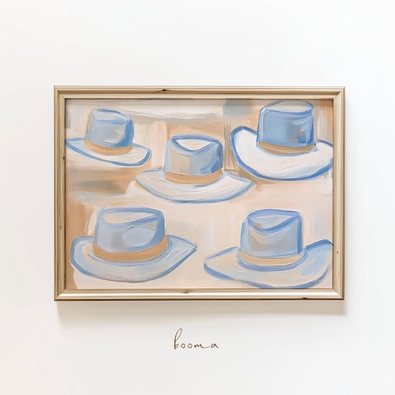 Western Wall Art Southwestern Cowboys Hats Print Modern Country Cowboy Poster Style Bedroom Digital Download