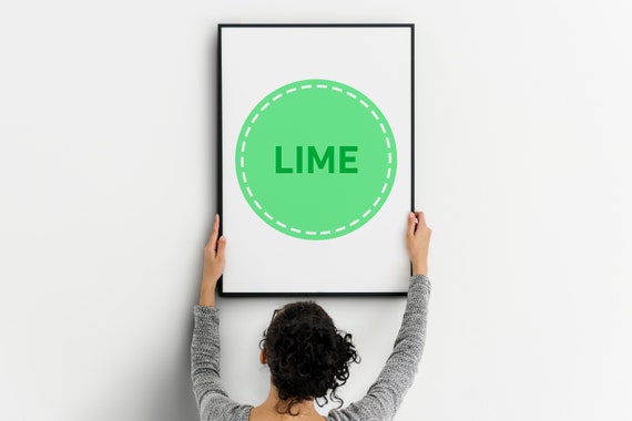 Kitchen Wall Art Lime Fruit Art Print Lime Slice Print Fruit Print Fruit Wall Art Citrus Fruit Instant Happy Art
