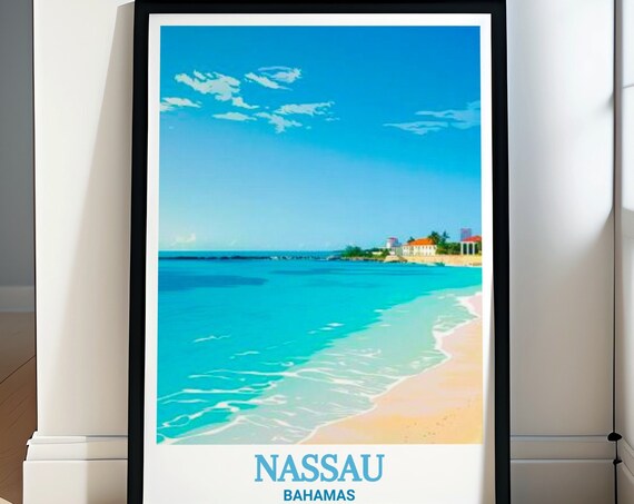Nassau Junkanoo Beach Turquoise Caribbean Sea White Sand Poster