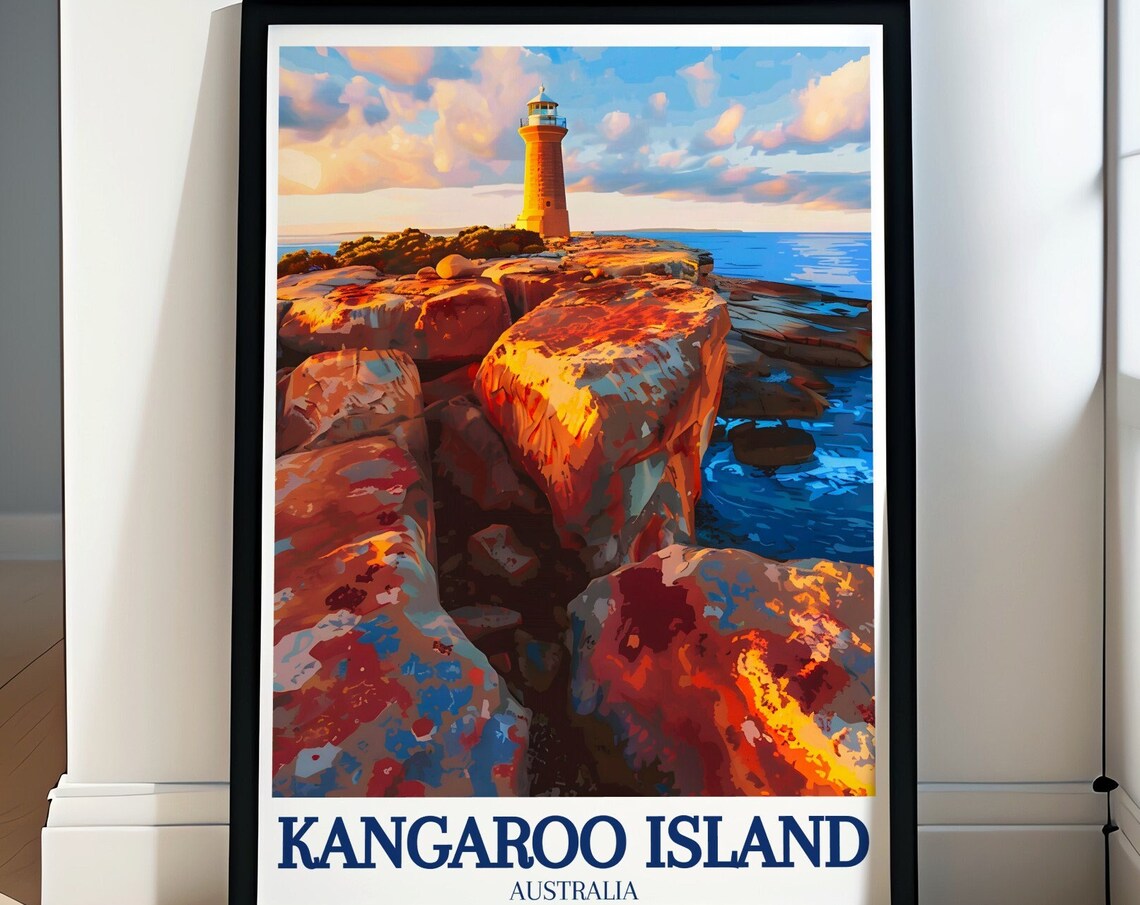 Kangaroo Island Australia Cape Du Couedic Lighthouse Sunset Poster