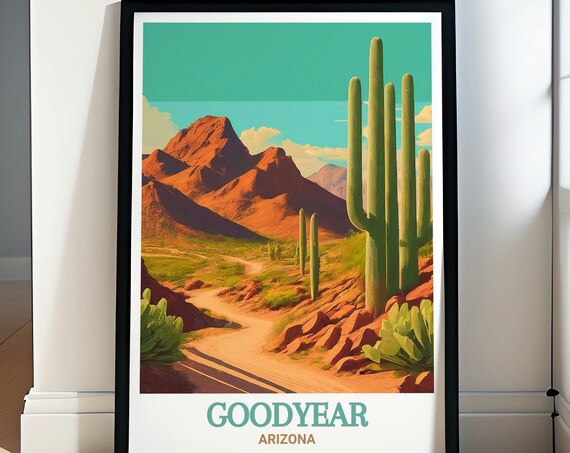 Goodyear Artwork Estrella Mountain Regional Park Poster Estrella Mountain Regional Park Decor Goodyear Poster Goodyear Decor