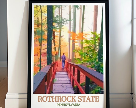 Rothrock State Art Alan Seeger Natural Area Poster Rothrock State And Alan Seeger Natural Area Art Prints Rothrock State Forest Gift