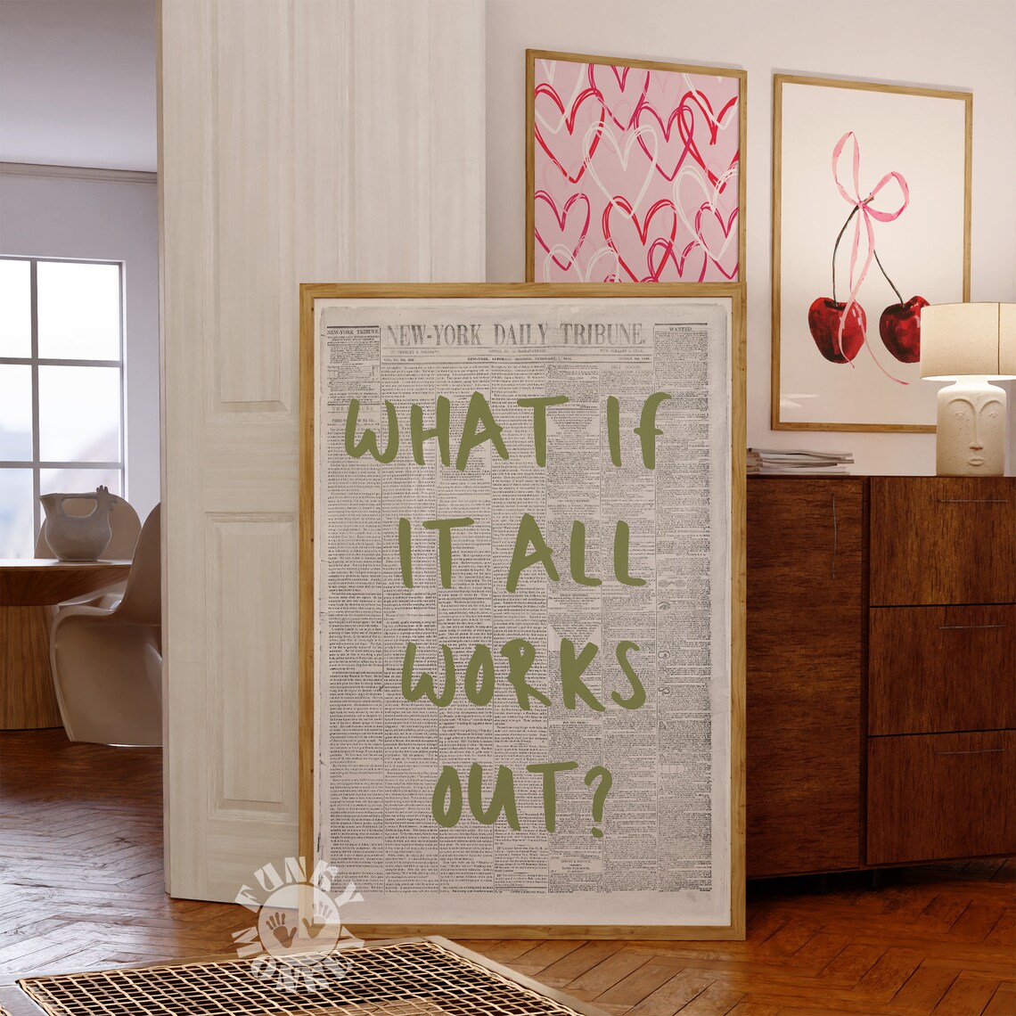 What If It All Works Out Typography Poster