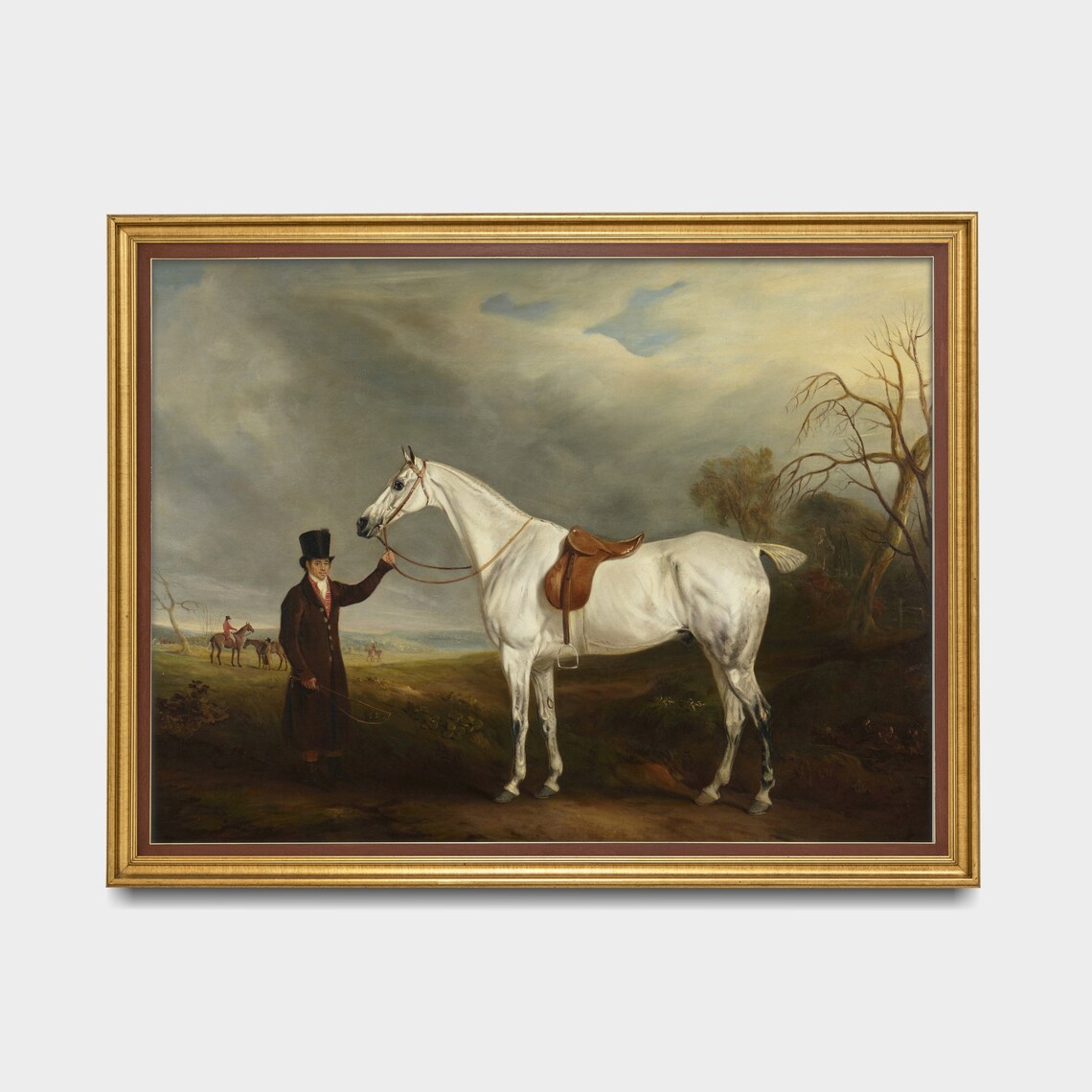 Vintage Horse Painting Rustic Animal Poster - Image 3