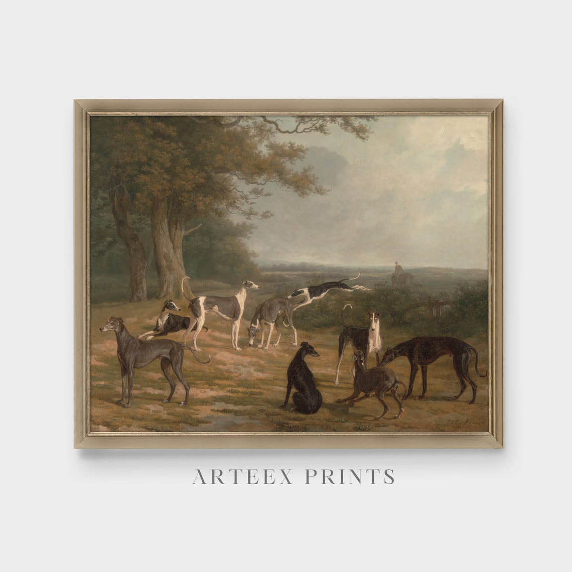 Vintage Dog Painting, Farmhouse Decor Art Print - Image 5