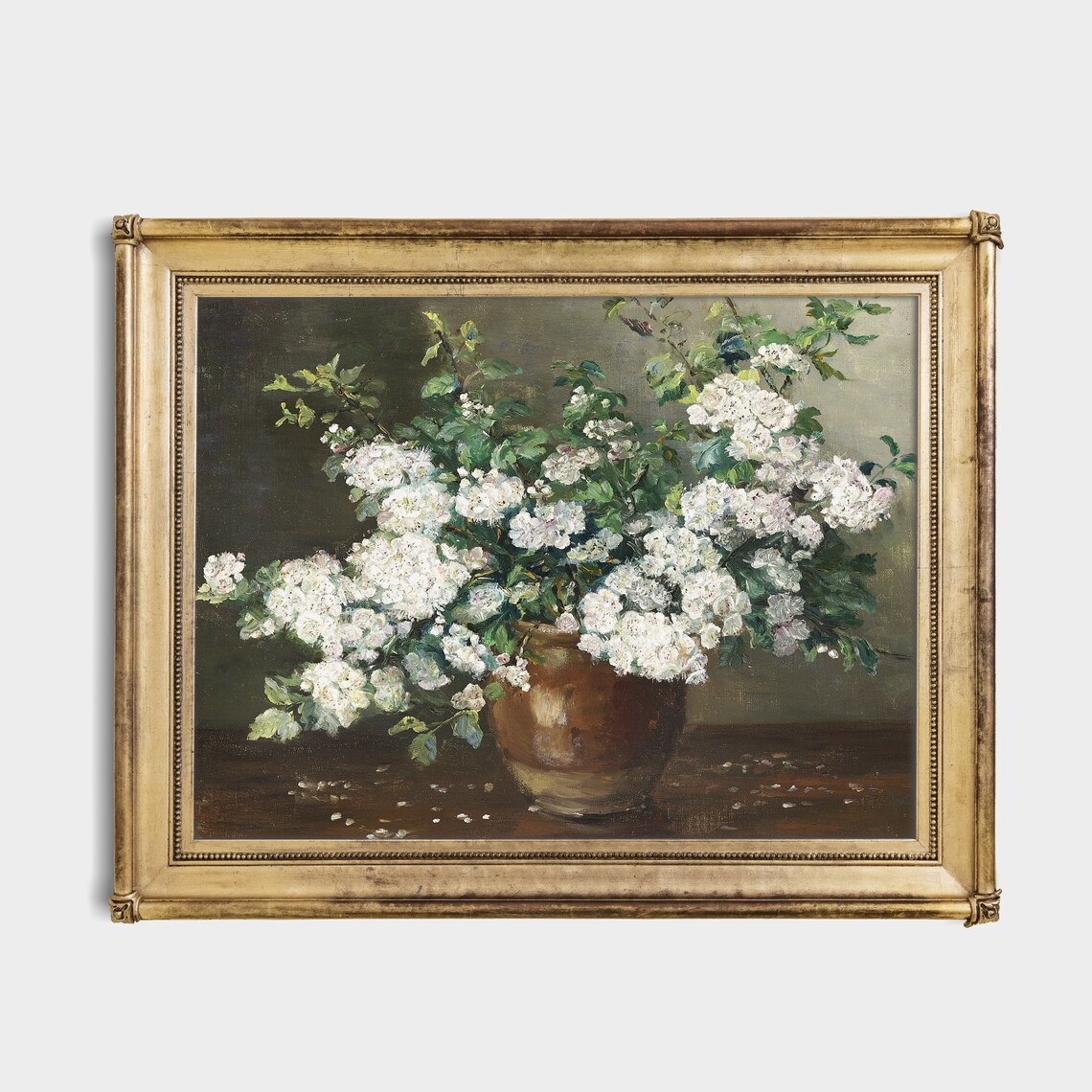 Vintage Still Life With Flowers, Rustic Floral Art Print - Image 2