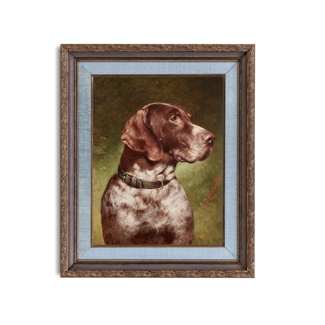 Vintage Dog Portrait, Antique Farmhouse Art Print - Image 3