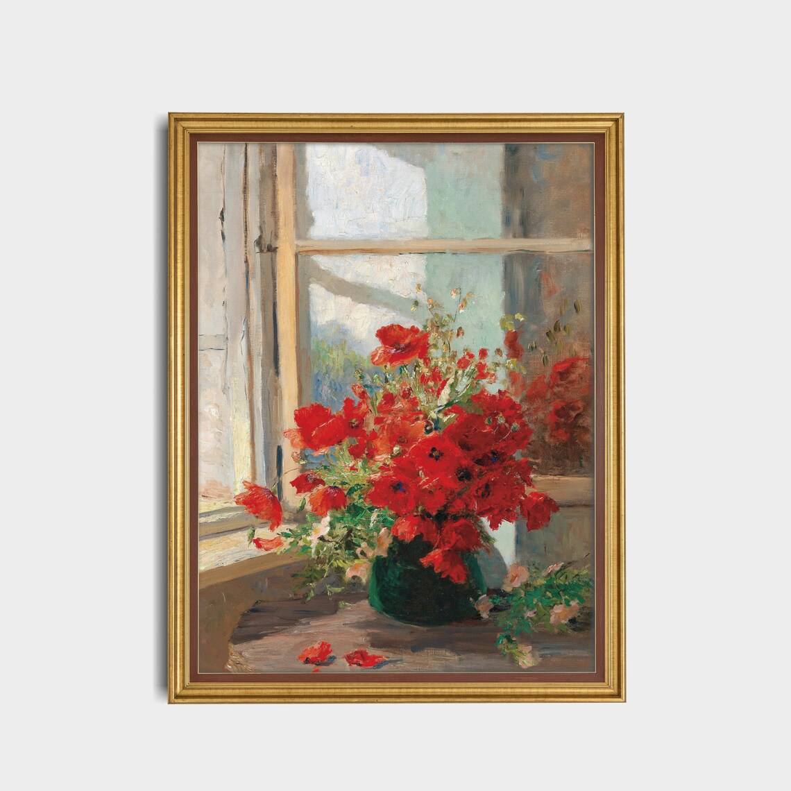 Vintage Still Life With Flowers, Rustic Art Print - Image 5