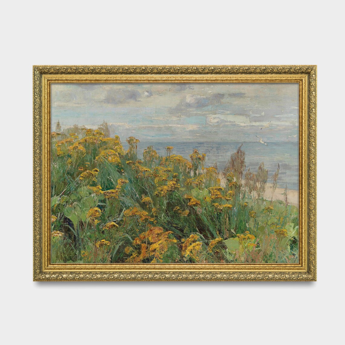 Vintage Summer Field Landscape Art Print, Farmhouse - Image 3