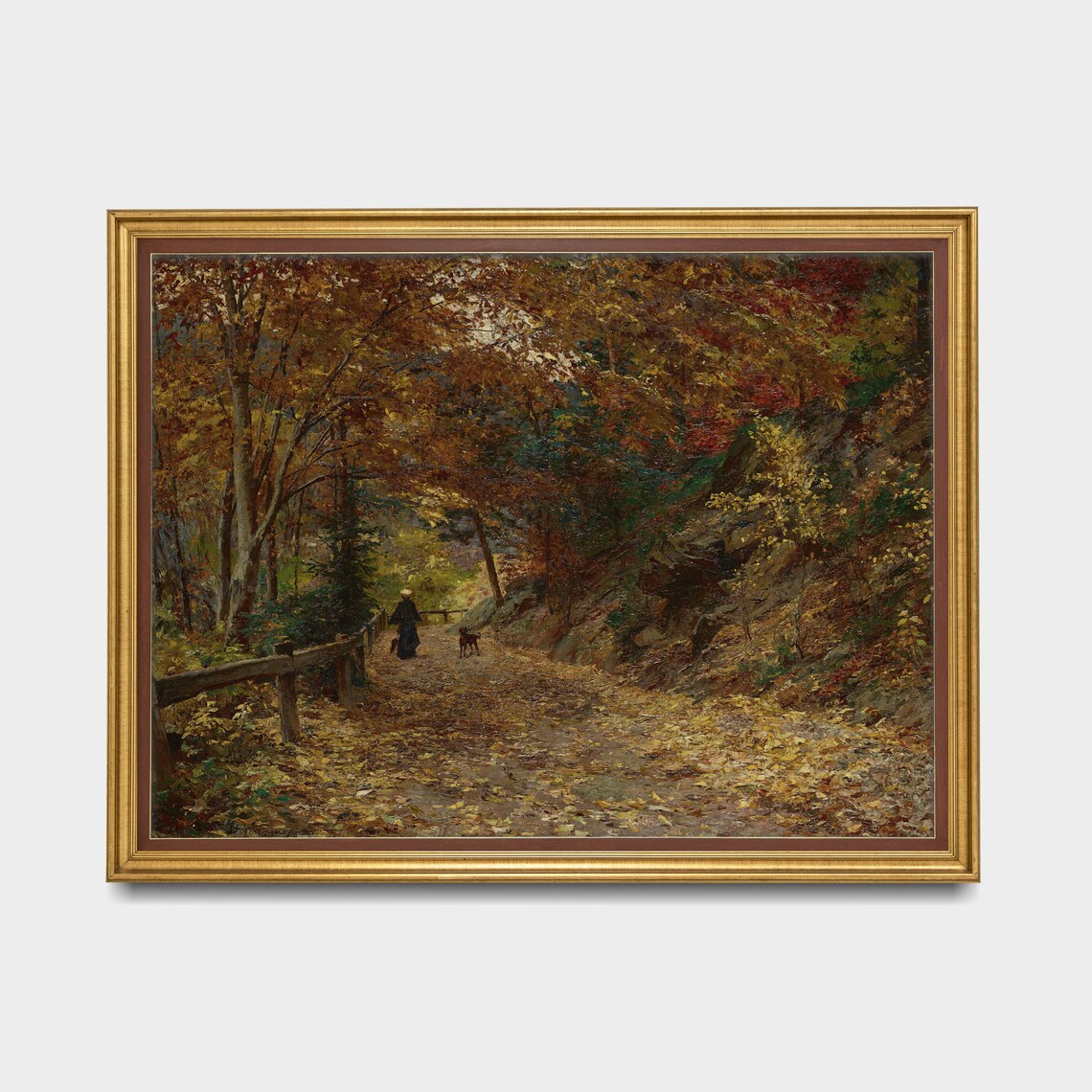 Vintage Fall Landscape, Rustic Autumn Wall Art Print - Image 2