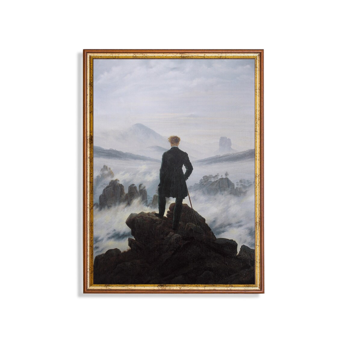 Wanderer Above the Sea of Fog by Caspar David Friedrich Poster