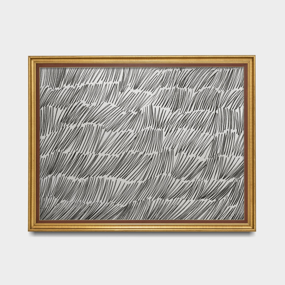 Black Ink Diagonal Stroke Abstract Sketch Modern Minimalist Poster - Image 3