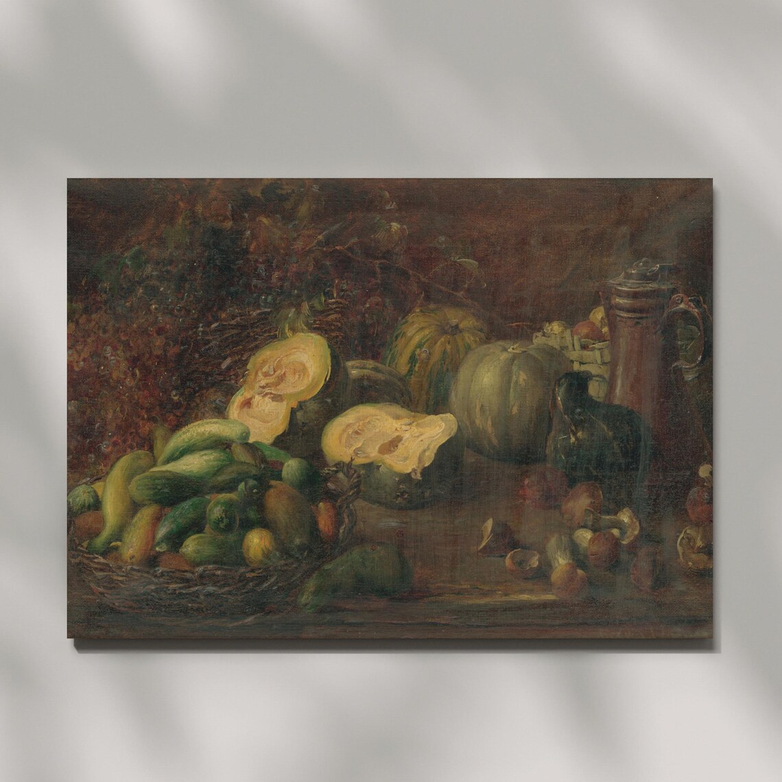 Vintage Still Life With Vegetables, Rustic Kitchen Art Print - Image 5
