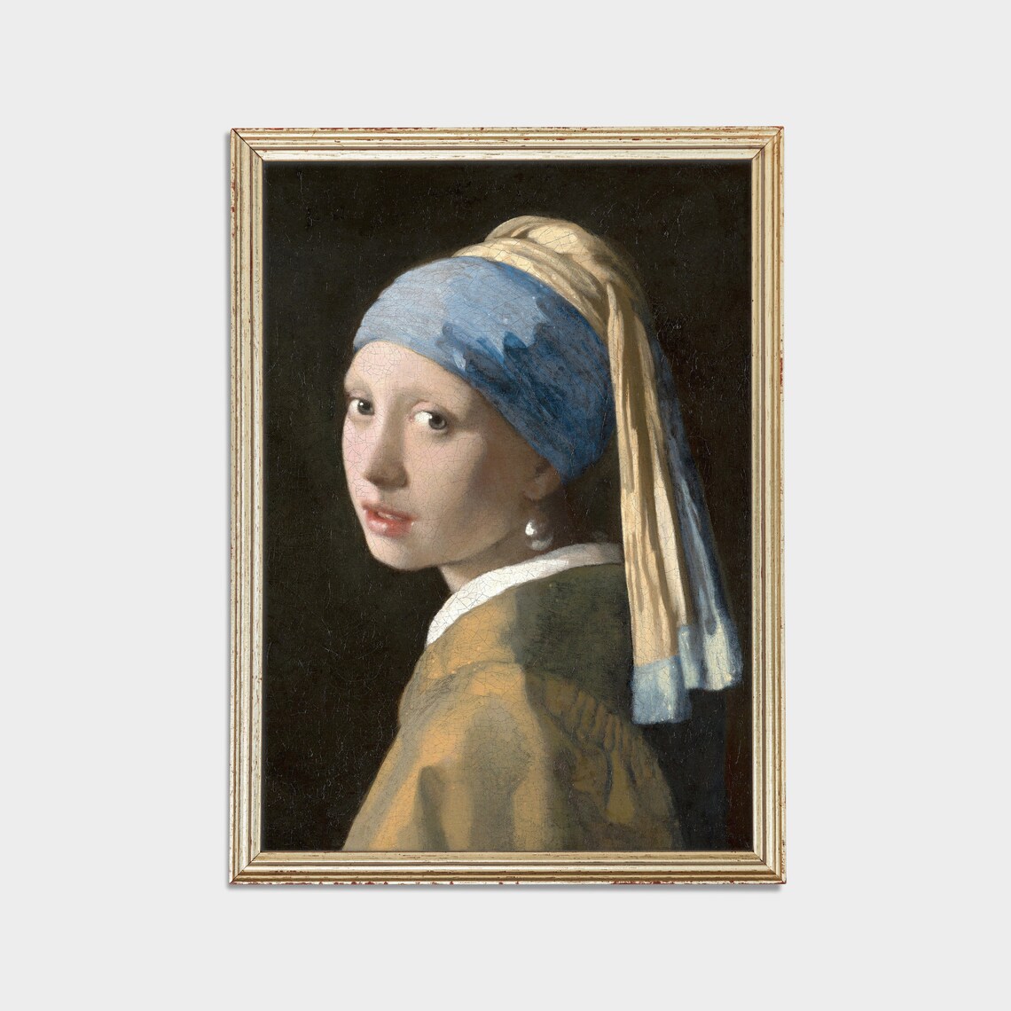 Vermeer Girl with a Pearl Earring Classic Art Masterpiece Poster - Image 2
