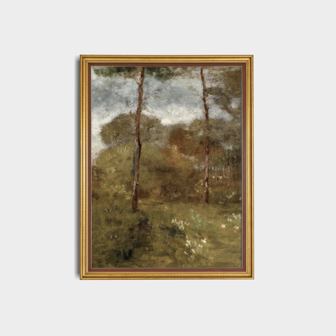 Vintage Country Landscape Antique Rustic Art Print - Image 3