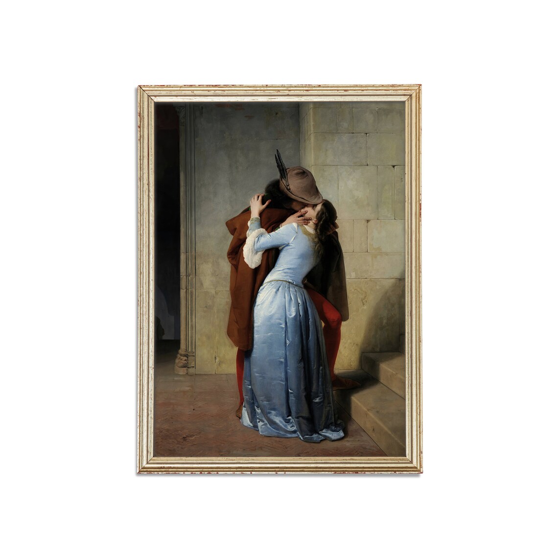 The Kiss by Francesco Hayez Romantic Couple Vintage Painting Poster - Image 5