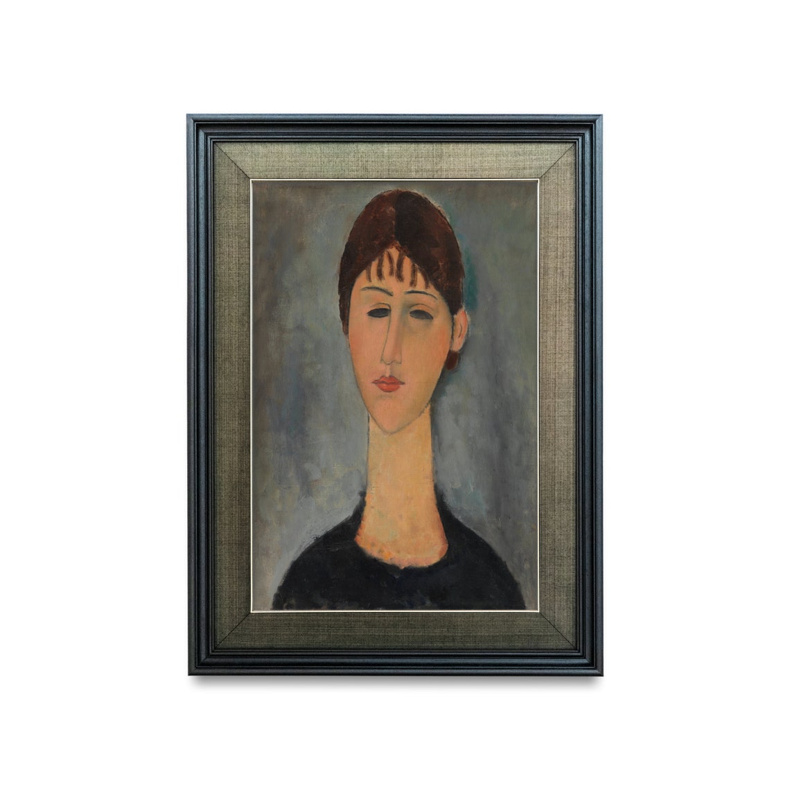Printed And Shipped Vintage Portrait Painting Antique Woman Portrait Moody Rustic Oil Painting Classic Portrait Physical Print - Image 2