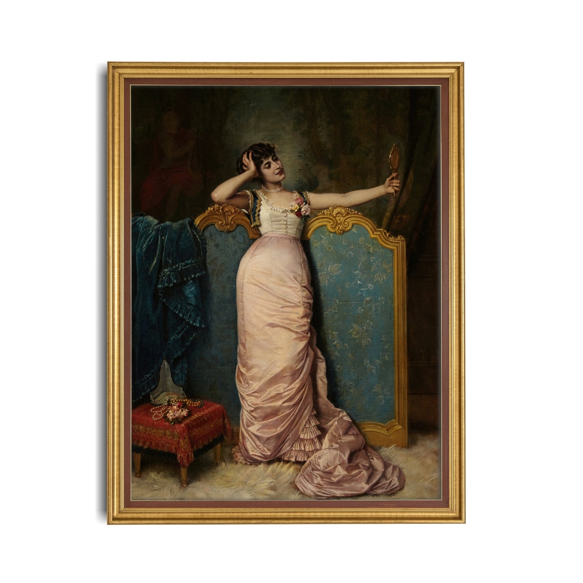 Vintage Portrait Painting Art Print - Image 2