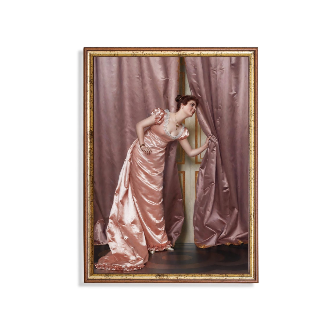 Print And Ship Vintage Portrait Painting Antique Woman Portrait Victorian Print Oil Painting Print Fine Art Mailed Print