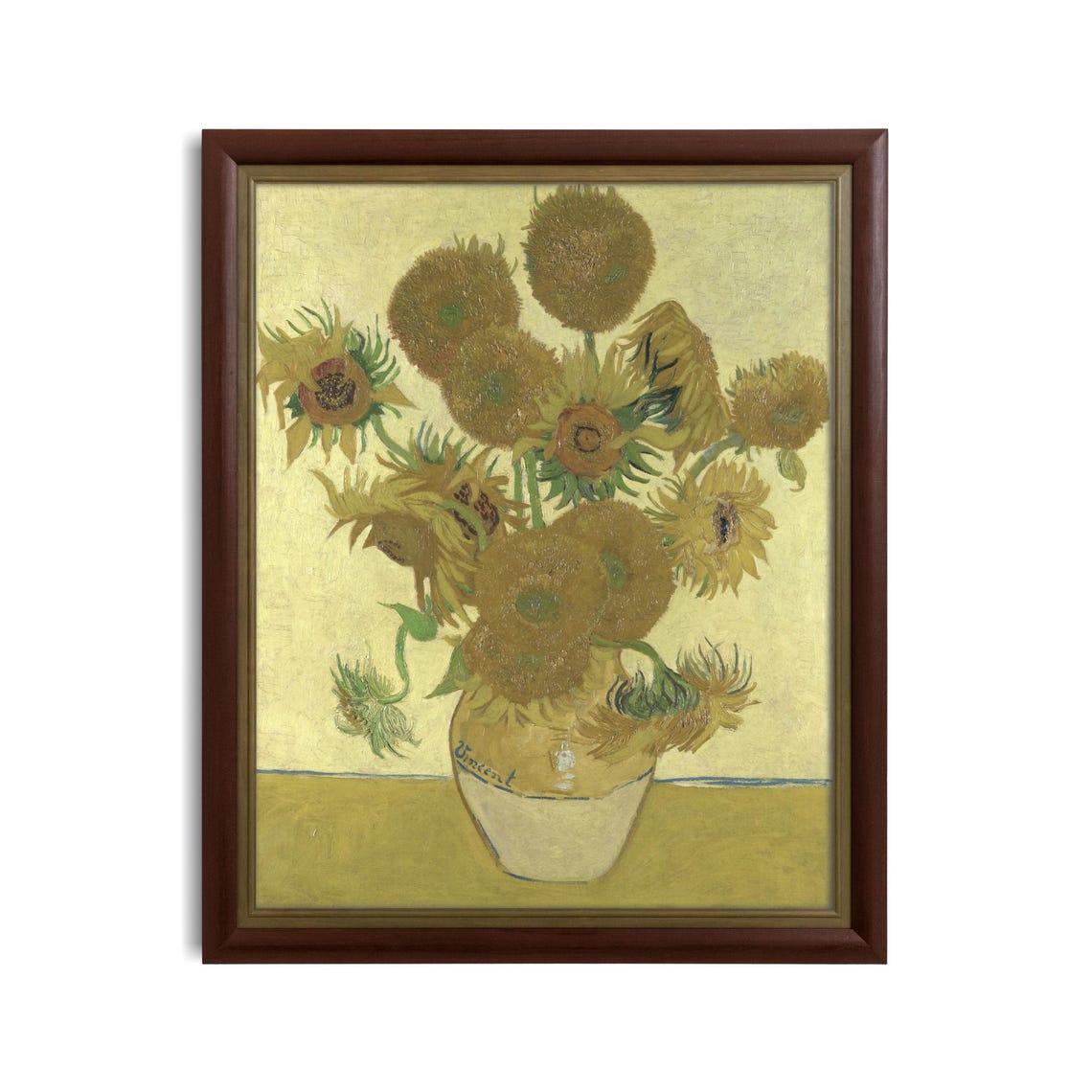 Vincent van Gogh's Famous Sunflowers in a Vase Classic Poster - Image 3