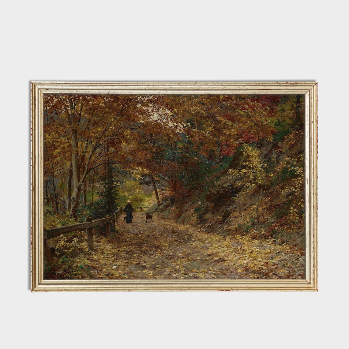 Vintage Fall Landscape, Rustic Autumn Wall Art Print - Image 4