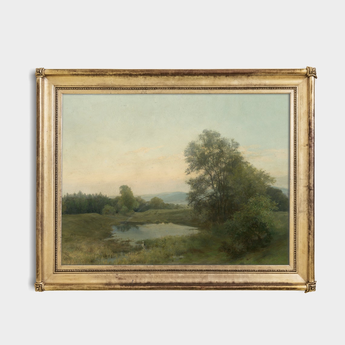 Vintage Landscape Painting Antique Country Landscape Farmhouse Decor Instant Wall Art Oil Painting Fine Print - Image 4