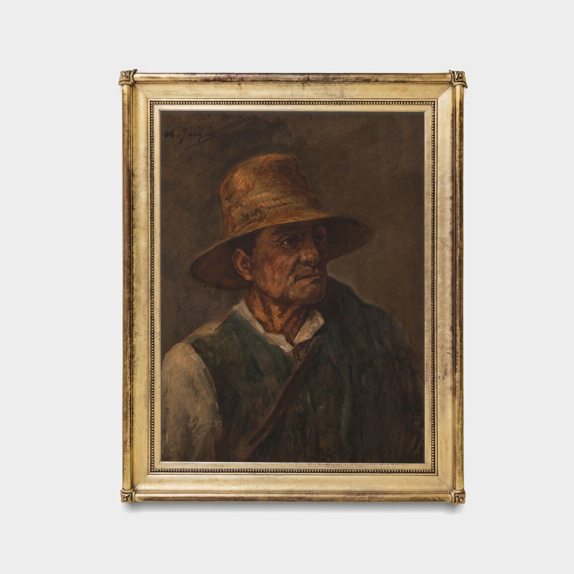 Vintage Gentleman Portrait, Moody Rustic Wall Art Print - Image 4
