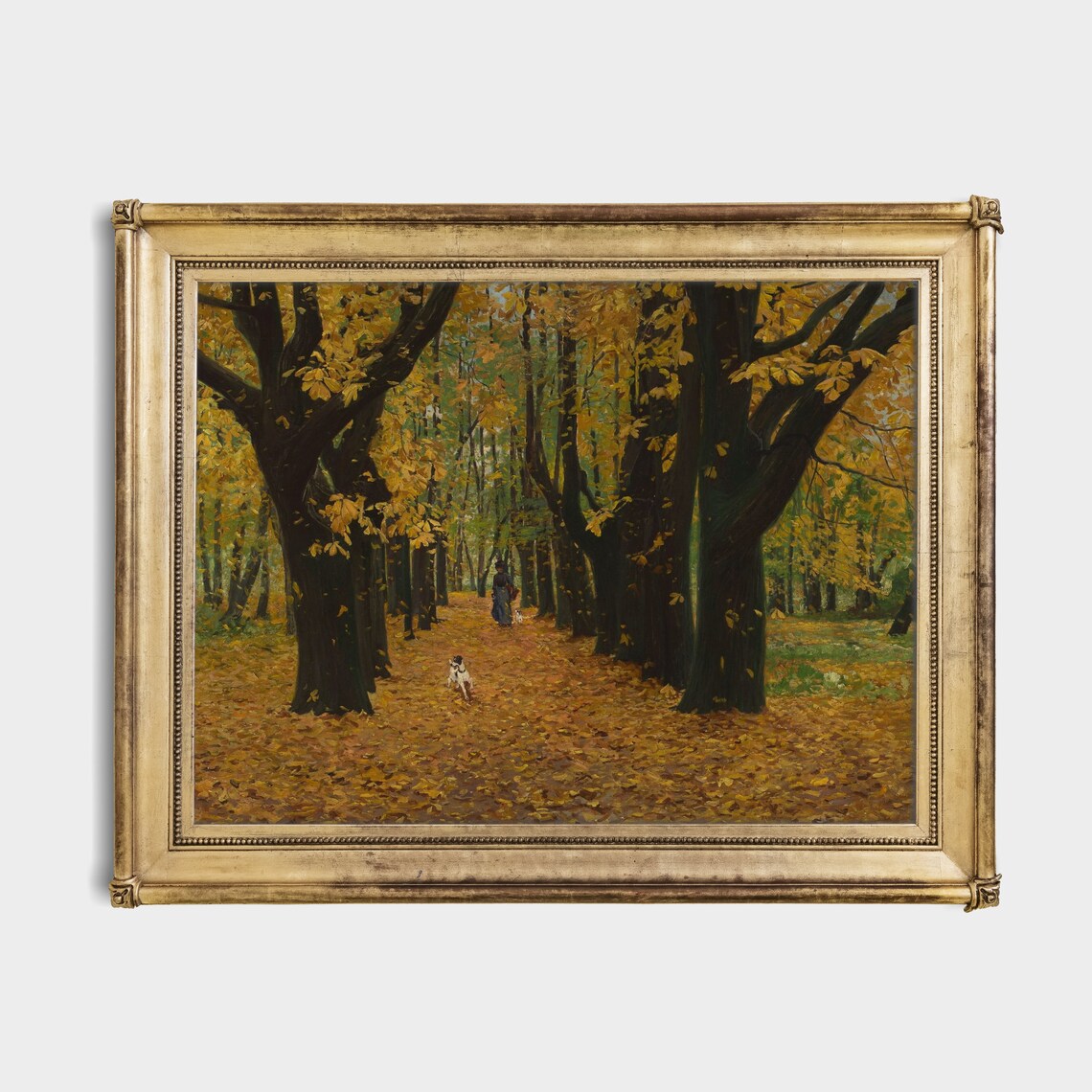 Vintage Autumn Landscape, Rustic Farmhouse Art Print - Image 2