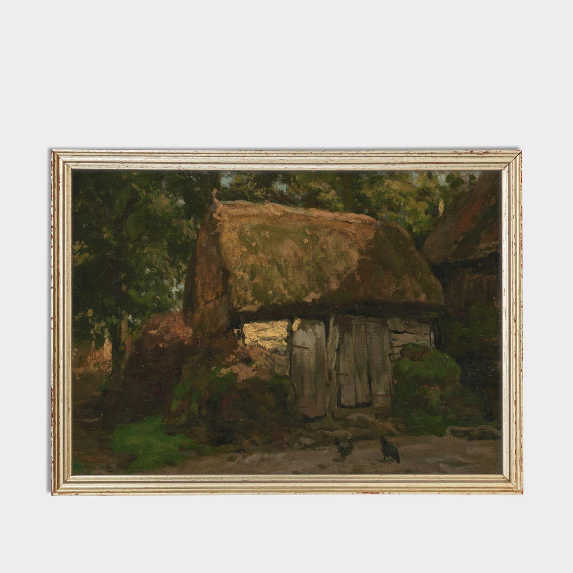 Printed And Shipped Vintage Landscape Painting Summer Landscape Print Oil Painting Antique Moody European Print - Image 3