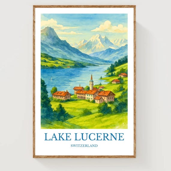 Lake Lucerne Poster