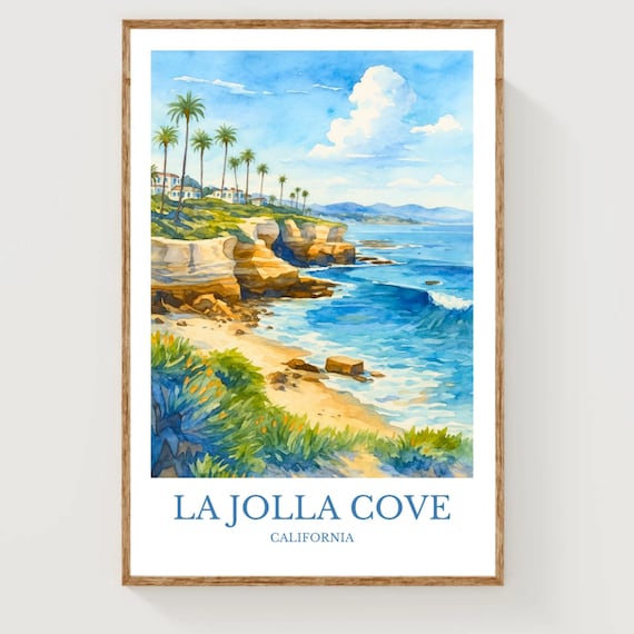 La Jolla Travel Poster
