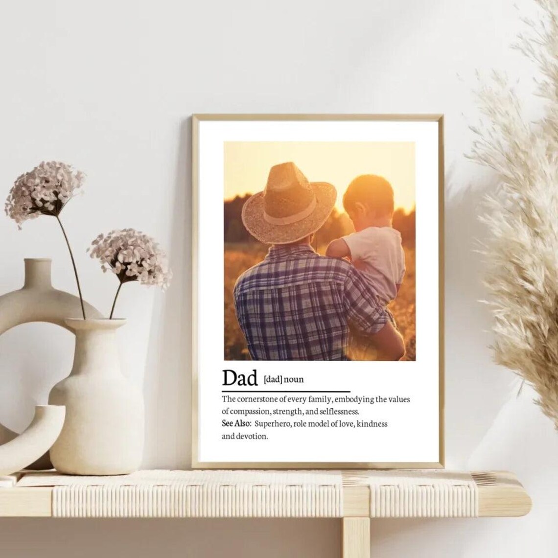 Personalized Dad Definition Quote, Wall Art Print - Image 5