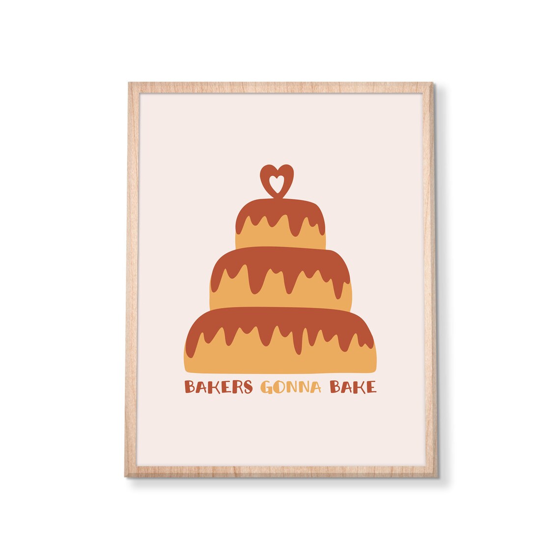 Bakers Gonna Bake Print Kitchen Wall Art Baking Poster Cute Cake Modern Boho Print Bohemian Home Decor Instant - Image 3