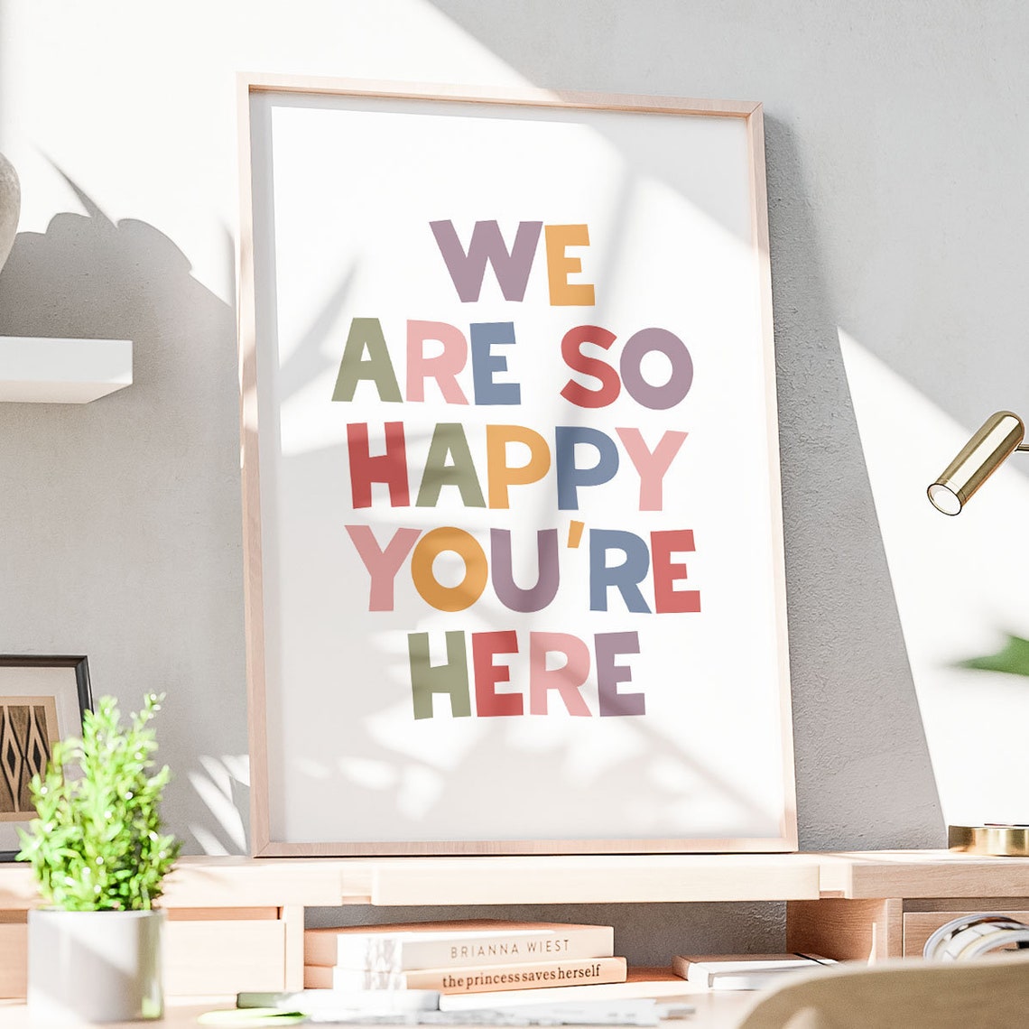 We Are So Happy You Are Here Colorful Welcome Classroom Poster - Image 3