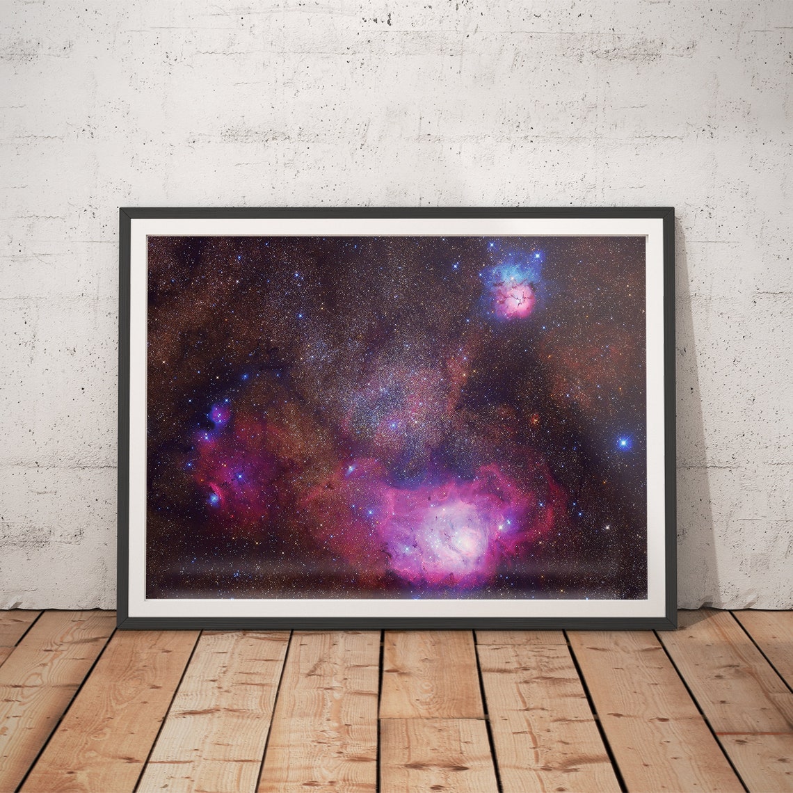 Purple Pink Nebulae Cosmic Galaxy Dance Deep Space Art Poster