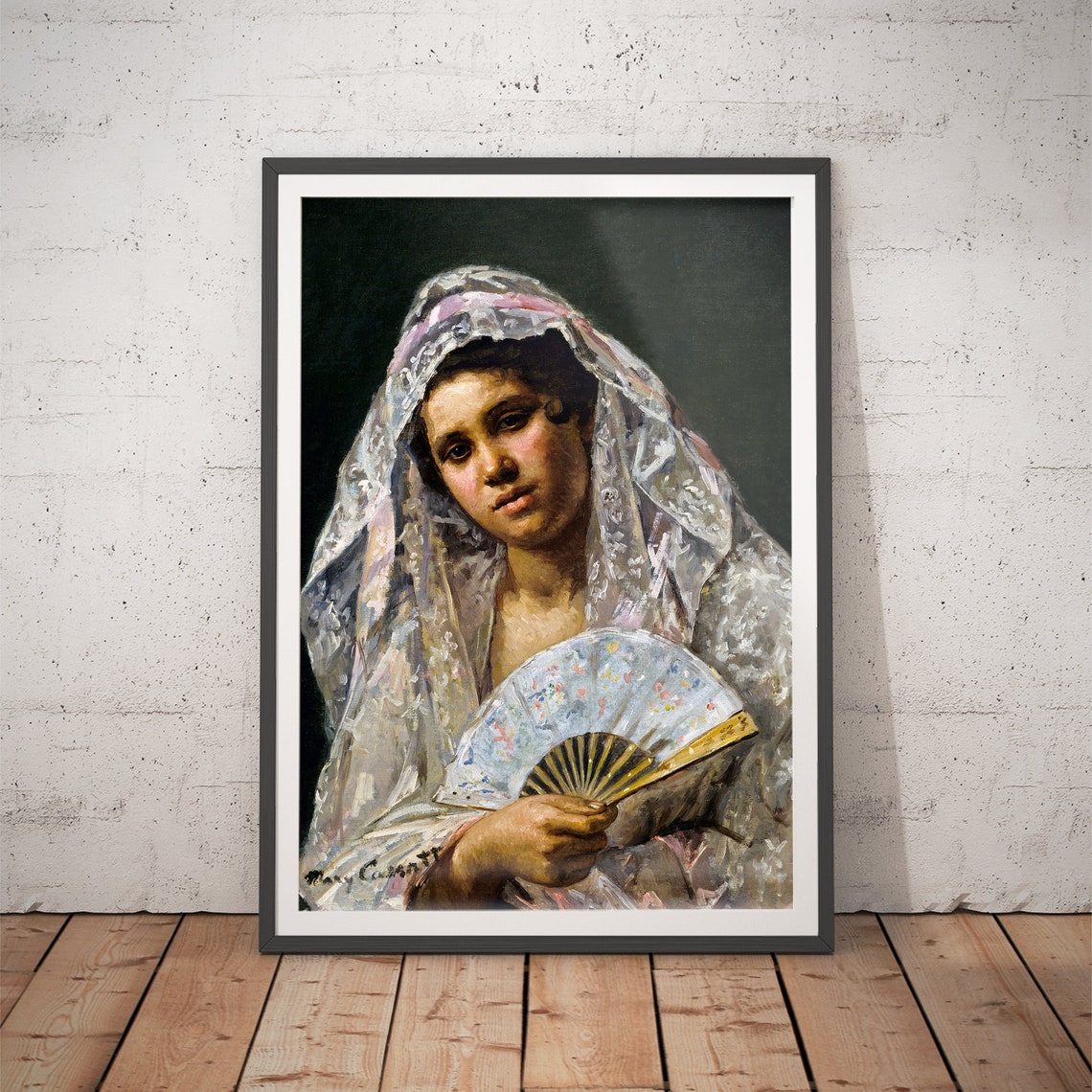 Mary Cassatt Spanish Dancer with Lace Mantilla Impressionist Poster