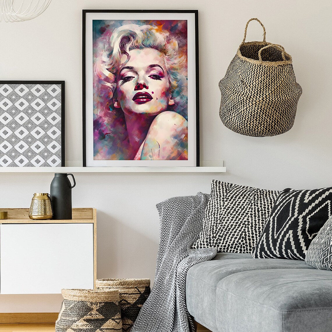 Marilyn Monroe Abstract Impressionist Movie Poster - Image 2
