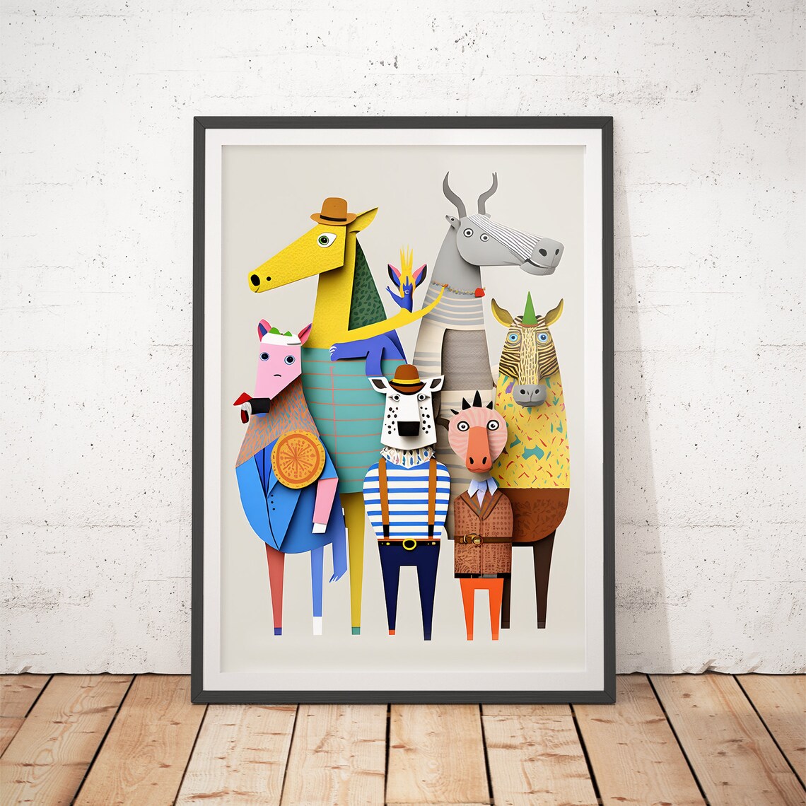 Animal Print Cute Nursery Decor Art Print