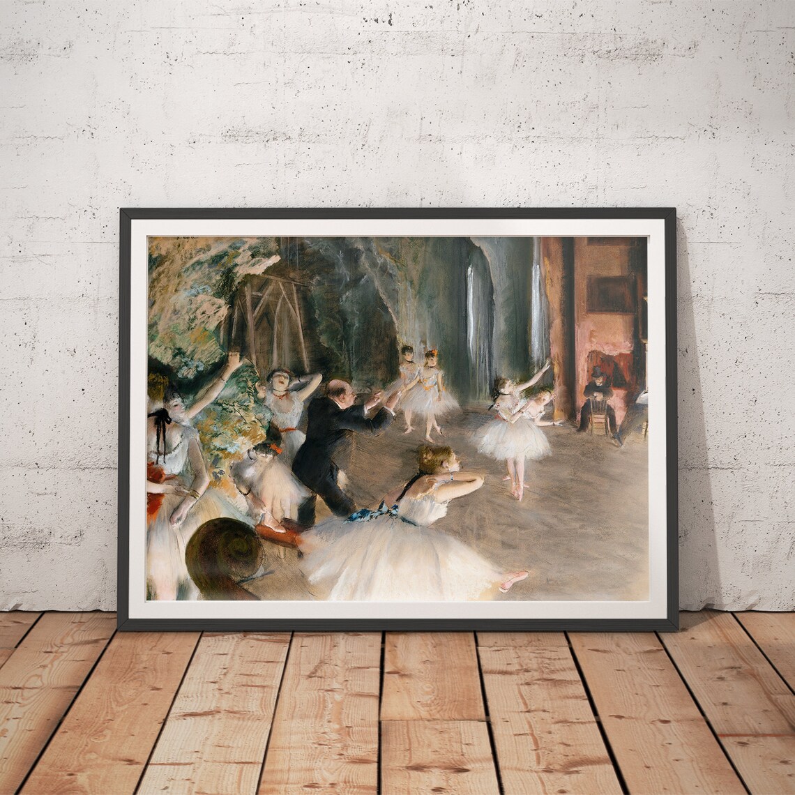 The Rehearsal Onstage Print Edgar Degas Vintage Art Classic Prints Renaissance Paintings Home Prints