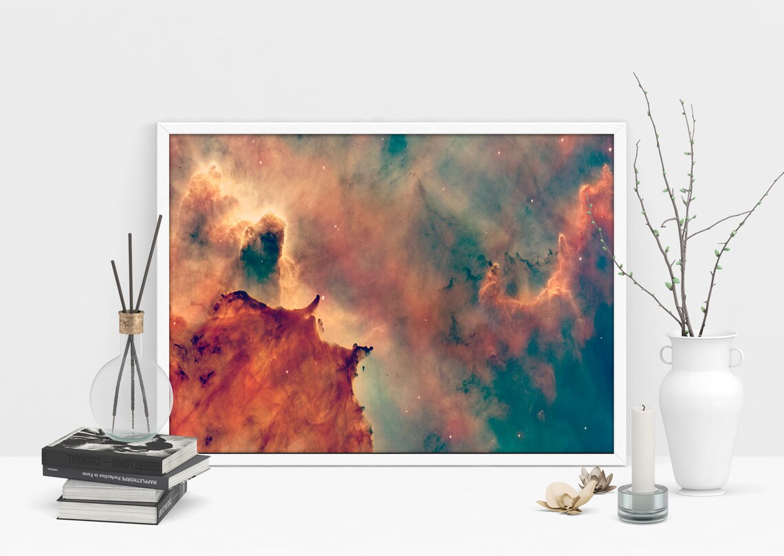 Hubble Circle Gas Nebula Astronomy Art Print - Image 2