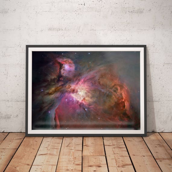 Hubble Telescope Nebula Explosion Space Art Print