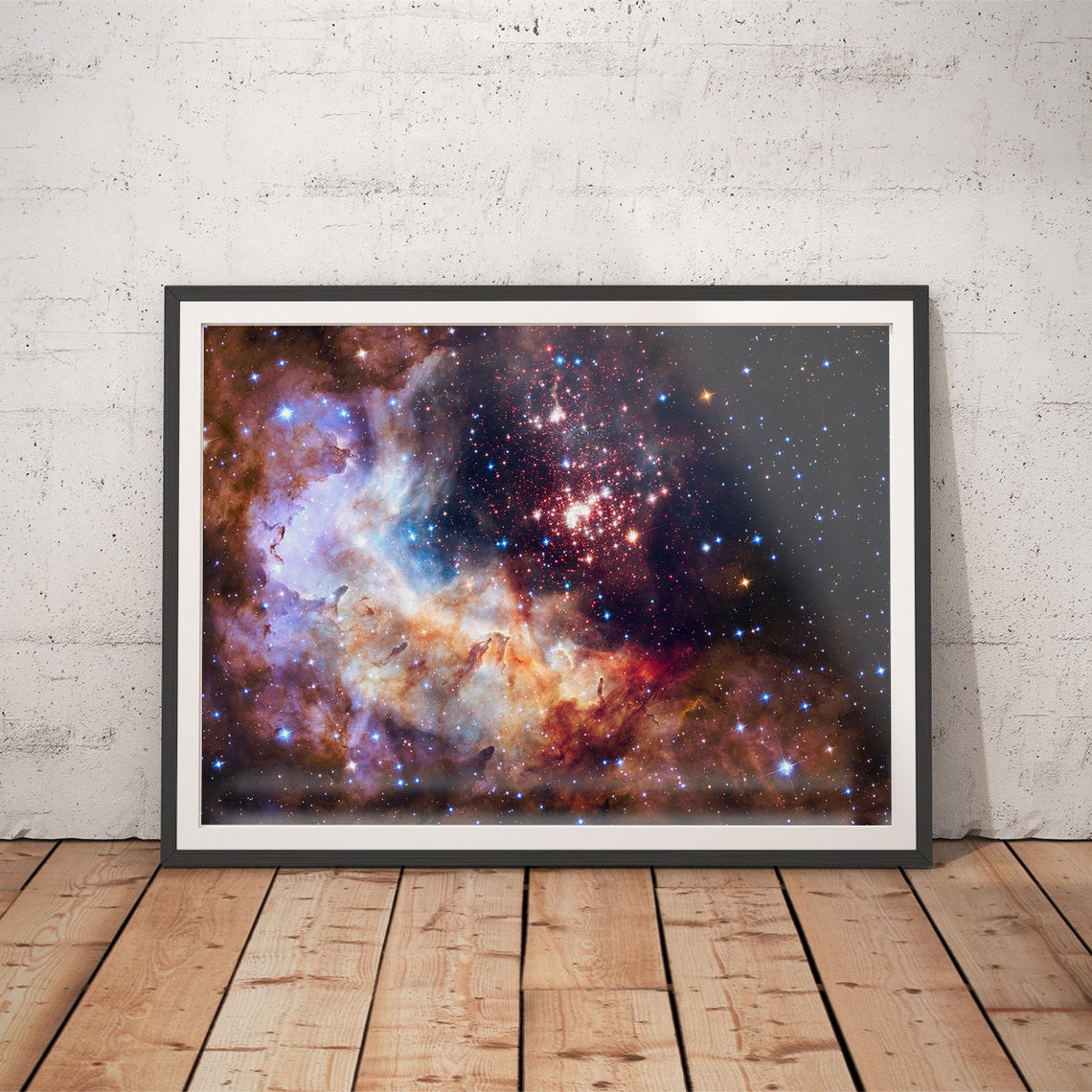 Star Cluster Hubble Galaxy Art Print