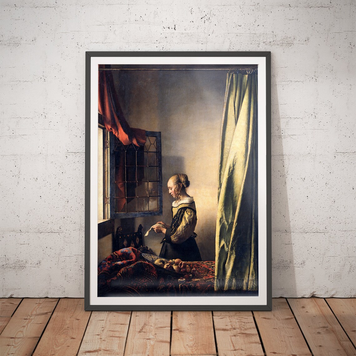 Girl Reading a Letter by an Open Window, Vermeer
