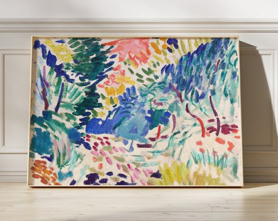 Henri Matisse Landscape at Collioure Fauvist Colorful Art Poster