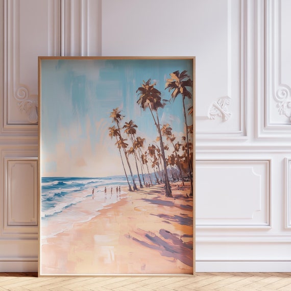Coastal Wall Art For Beachy Room Decor Vintage Surf Poster For Above Couch Art Coastal Style Surf Print And Surf Poster Beach Print