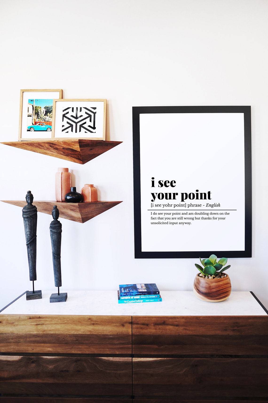 I See Your Point Funny Office Definition Phrase Sarcastic Poster - Image 2